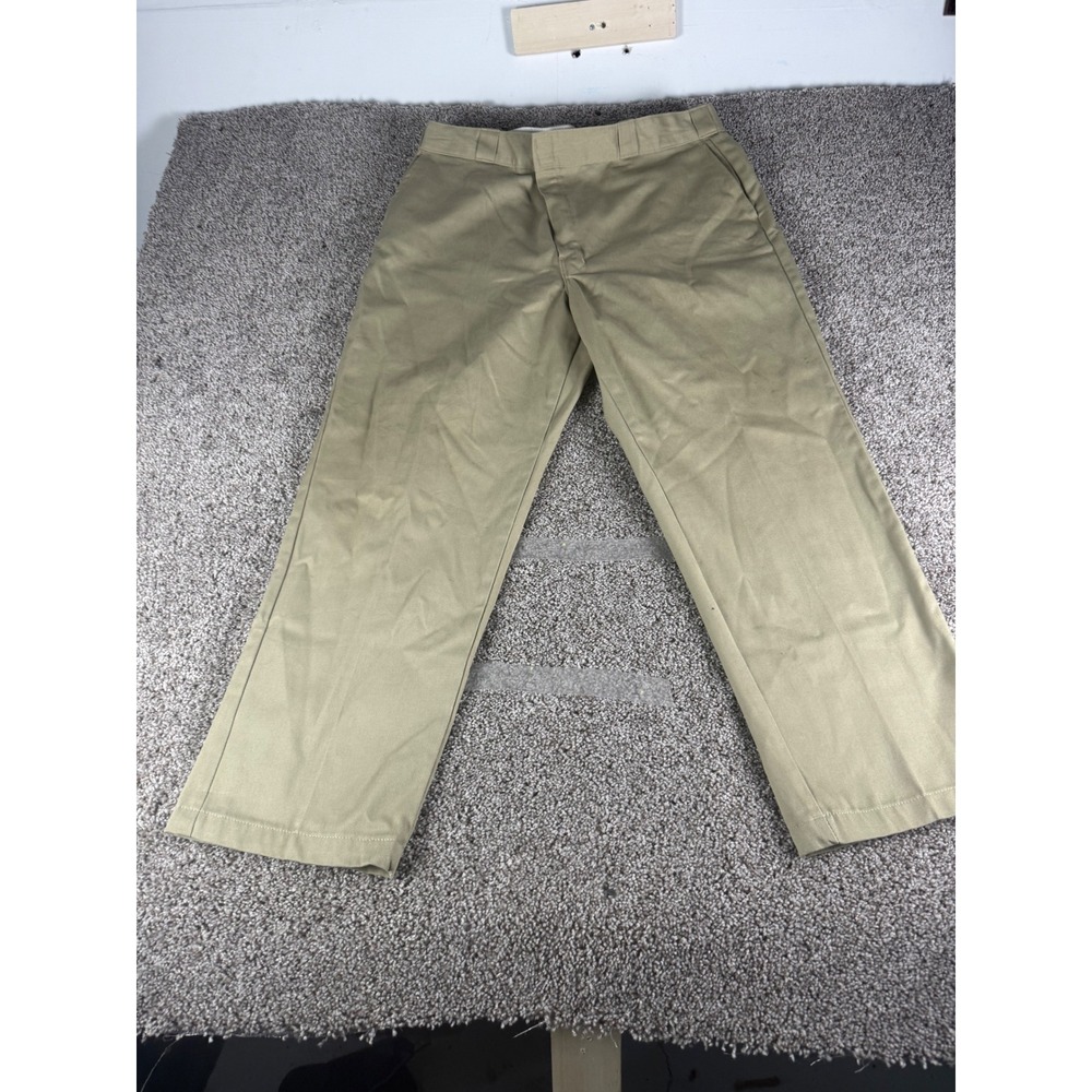 Dickies 874 Original Fit Work Pants Khaki Tan Mens 44x30 Twill Chino Trousers